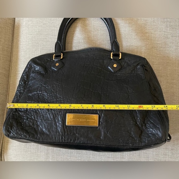 Marc by Marc Jacobs Washed Up Lauren Black Satchel Bag - Picture 11 of 14